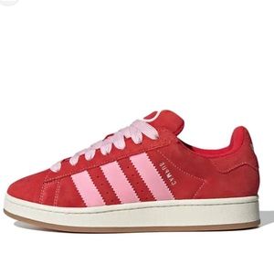 Adidas campus 00 pink and white